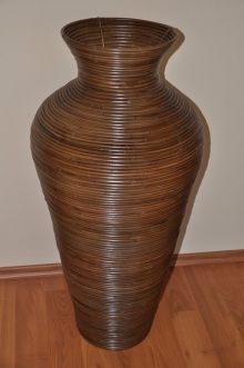 Váza ratanová hnědá XL