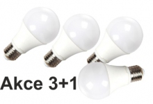 LED žárovka E27 9W 820 lm teplá akce 3+1
