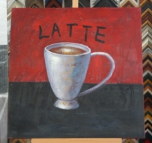 Obraz latte 75x75 cm