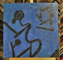 Obraz modrý 60x60 cm