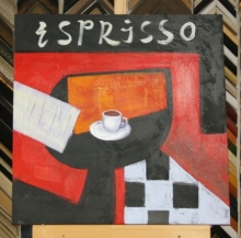 Obraz espresso II  60x60 cm