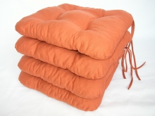Sedák na židli 40x40 cm barva písková SET 4ks