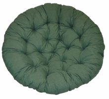 Polstr deluxe na křeslo papasan 110 cm - tmavě zelený melír