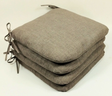 Sedák 40x40 cm látka šedý melír - set 4 kusy