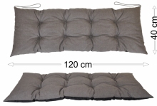 Podsedák 120x40 šedý melír