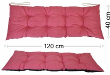 Podsedák 120x40 malinový melír