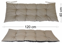 Podsedák 120x40 tmavě béžový melír