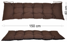 Podsedák 150x40 hnědý melír