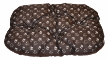 Podložka pro psa voděodolná zaoblená 60x45 cm tlapka hnědá