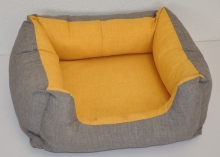 Pelíšek AXIN  žlutý - 68x58 cm