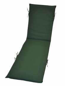 Polstr na lehátko UNI šíře 55 cm barva tmavě zelený melír